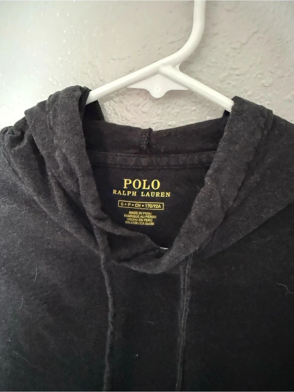 Polo by Ralph Lauren Black Crewneck Hoodie Sweater